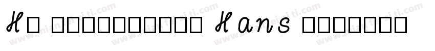 HP Simplified Hans I字体转换